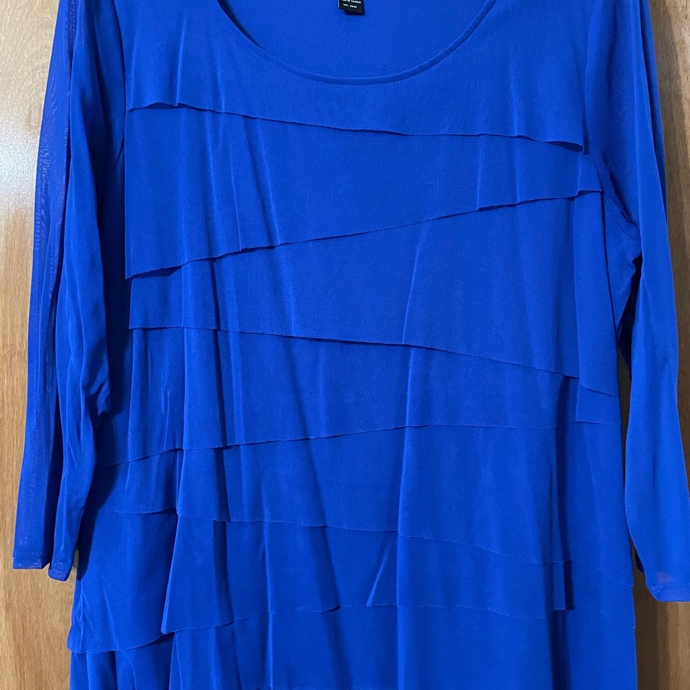Alfani Royal Blue Layered Blouse